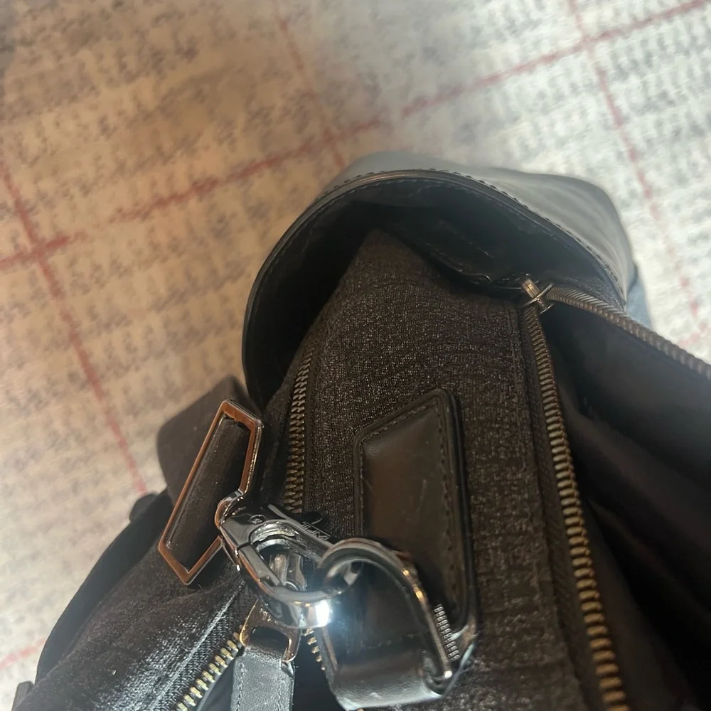 TUMI Black and Gray Men's Briefcase